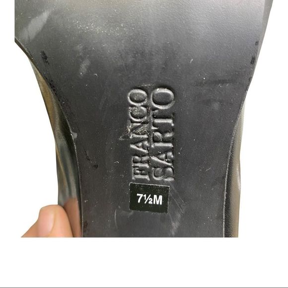 Franco Sarto leopard print leather heeled mule 7.5 - Picture 7 of 7